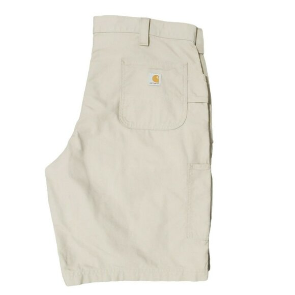 NWT Carhartt Carpenter Shorts Work Utility B147 Tan Canvas Original Fit 42 x 10 - Picture 8 of 9